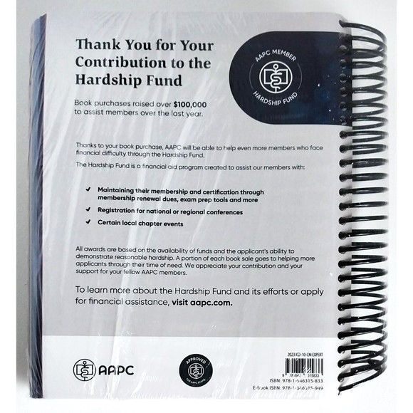 AAPC ICD-10-CM Expert 2023 Medical Coding Providers Textbook Brand New Sealed - Picture 2 of 3